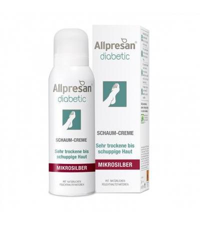 Allpresan Diabetic Fuß-Schaum-Creme Intensiv mit Microsilber 125ml