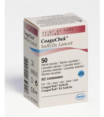 CoaguChek Softclix Lanzetten für CoaguChek XS 0,8 mm 50 Stück
