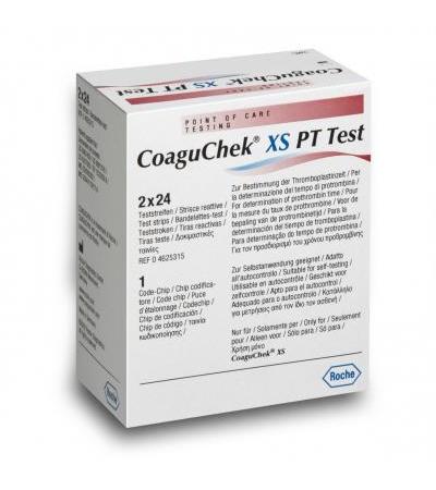 CoaguChek XS PT Teststreifen für CoaguChek XS 48 Stück