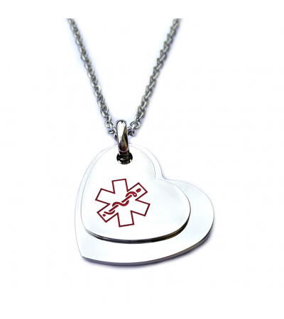 Diabetes-Kette Edelstahl Maura 46-52 cm