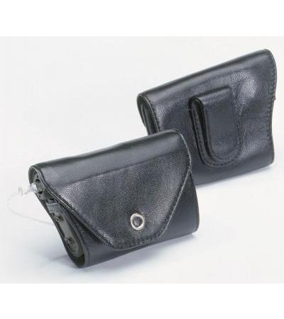 Leder-Schutzhülle mit Clip schwarz 1 Stück für Accu-Chek Spirit / Spirit Combo