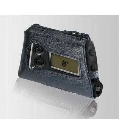 Leder-Schutzhülle mit Lasche schwarz 1 Stück für Accu-Chek Spirit / Spirit Combo