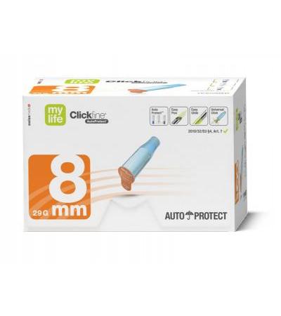 mylife Clickfine Autoprotect 8mm x 29G 100 Stück