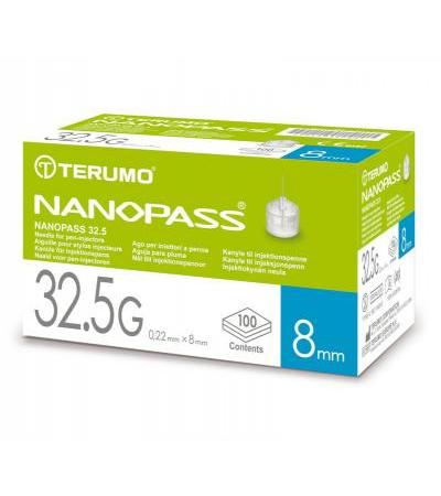 Nanopass Kanüle 32.5 G x 8 mm 100 Stück