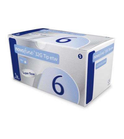 NovoFine 32G Tip 6,0mm x 0,25mm 100 Stück