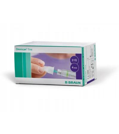Omnican Fine Penkanülen 31G 4mm x 0,25mm 100 Stück