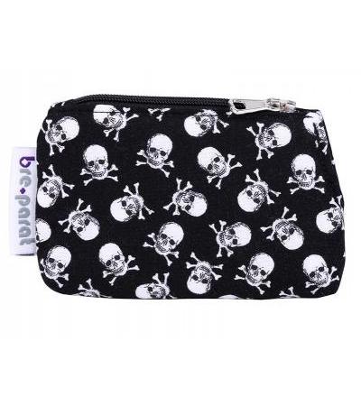 Pumpentasche Totenkopf schwarz