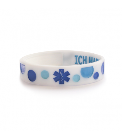 SOS-Silikonarmband Diabetes Boy 15 cm