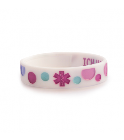 SOS-Silikonarmband Diabetes Girl 15 cm