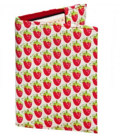 Tagebuchhülle "Erdbeeren"