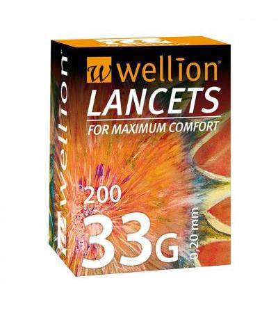 Wellion Lanzetten 33 G 200 Stück